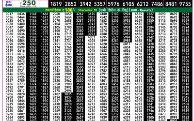 Rajshree 50 Som Weekly Lottery 7:30pm Result 23 February 2026