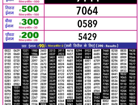Rajshree Lottery Result Today