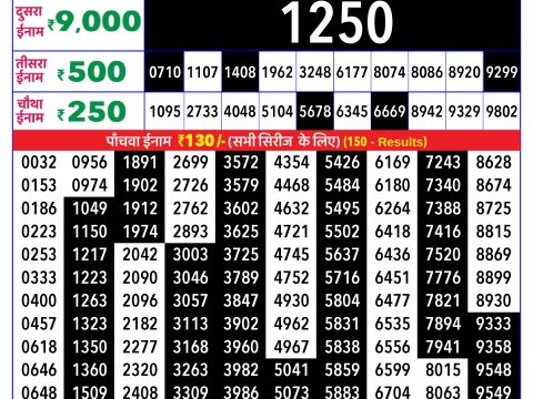 Rajshree Lottery Result Today