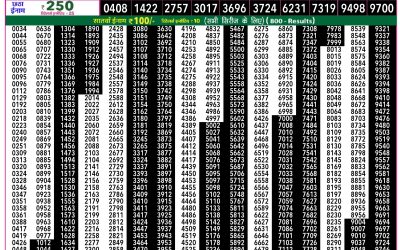 Rajshree 50 Som Weekly Lottery 7:30pm Result 02 February 2026