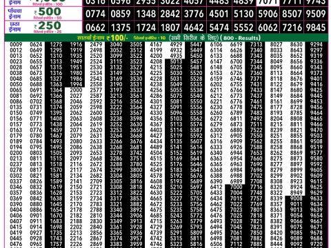 Rajshree Lottery Result Today