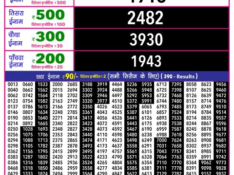 Rajshree Lottery Result Today