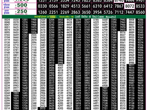 Rajshree Lottery Result Today