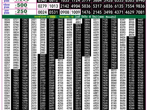 Rajshree Lottery Result Today