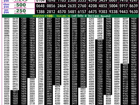 Rajshree Lottery Result Today