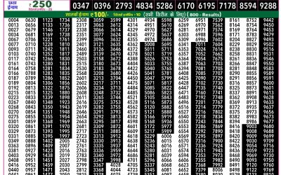 Rajshree 50 Ravi Weekly Lottery 7:30pm Result 22 February 2026