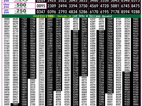 Rajshree Lottery Result Today