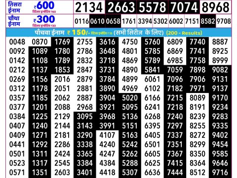 Rajshree Lottery Result Today