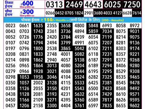 Rajshree Lottery Result Today