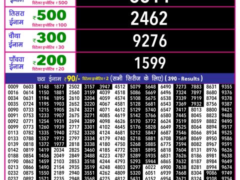 Rajshree Lottery Result Today