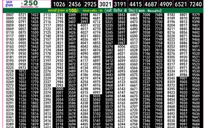 Rajshree 50 Mangal Weekly Lottery 7.30pm Result 03 February 2026