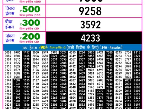 Rajshree Lottery Result Today