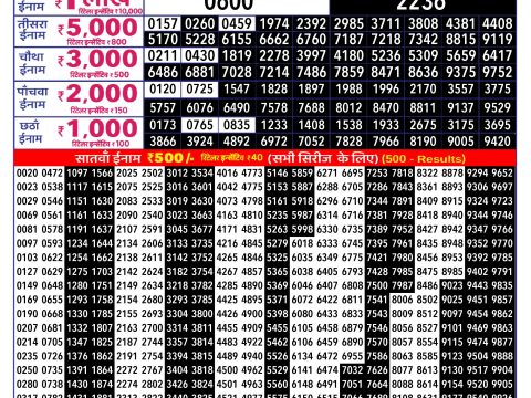Rajshree Lottery Result Today