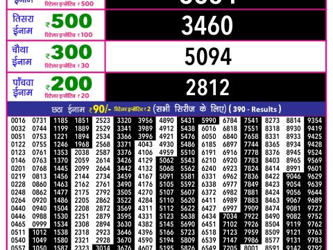 Rajshree Lottery Result Today
