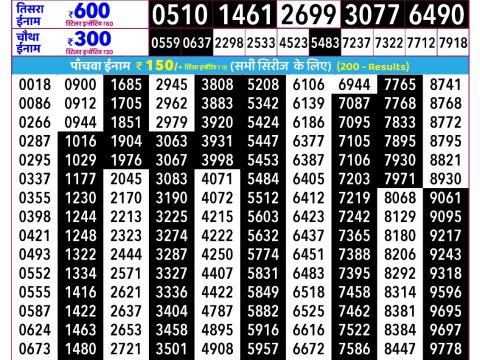 Rajshree Lottery Result Today