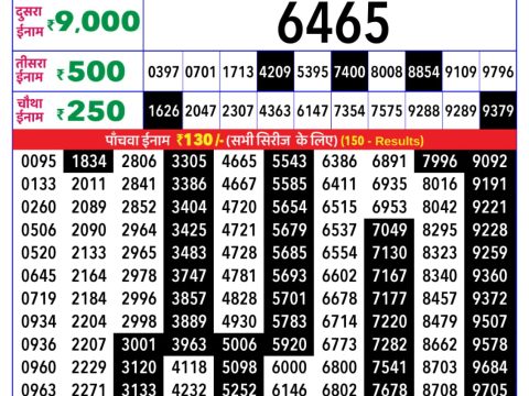 Rajshree Lottery Result Today