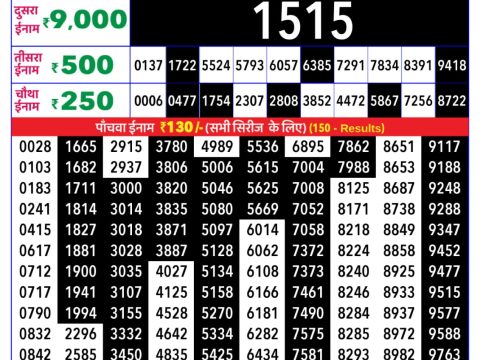 Rajshree Lottery Result Today