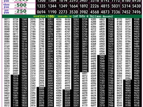Rajshree Lottery Result Today