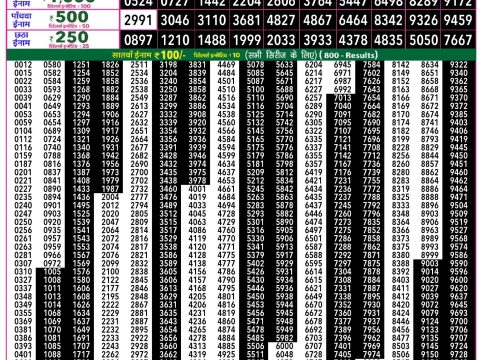 Rajshree Lottery Result Today