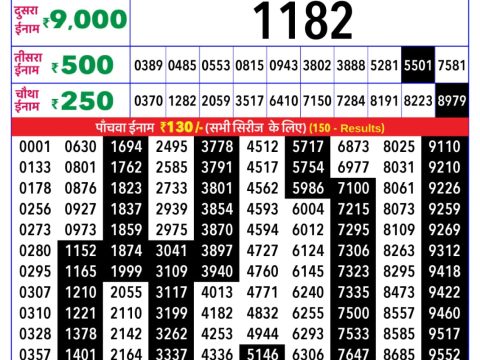 Rajshree Lottery Result Today