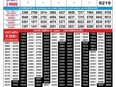 Rajshree Lottery Result Today