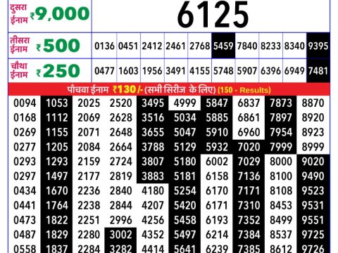 Rajshree Lottery Result Today