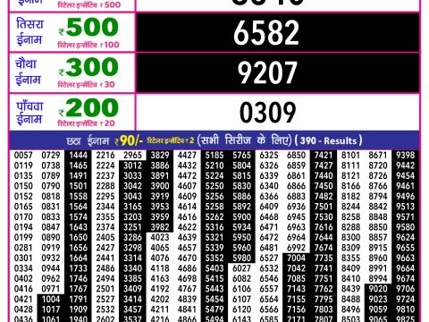 Rajshree Lottery Result Today