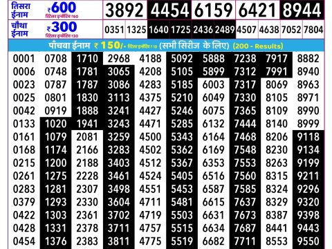 Rajshree Lottery Result Today