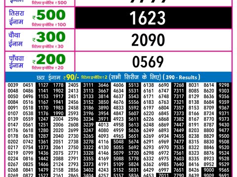 Rajshree Lottery Result Today