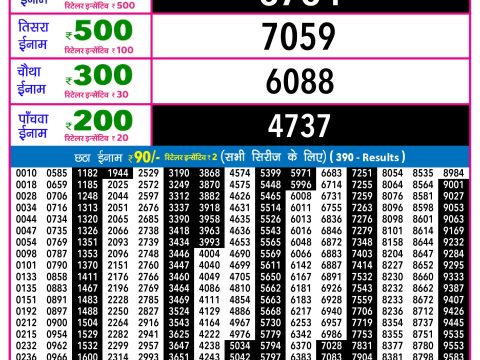 Rajshree Lottery Result Today