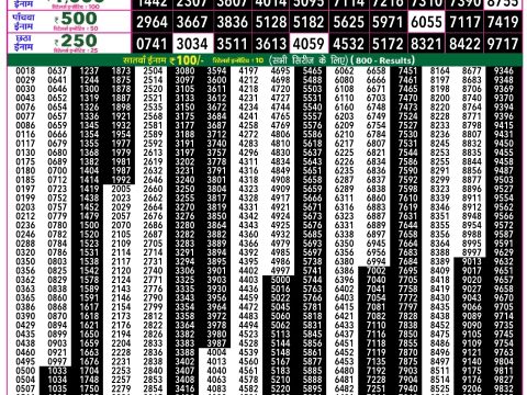 Rajshree Lottery Result Today