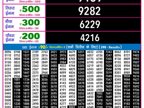Rajshree Lottery Result Today