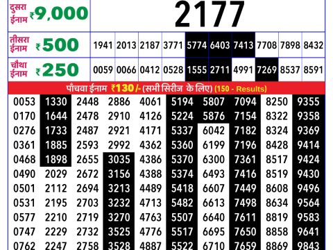 Rajshree Lottery Result Today