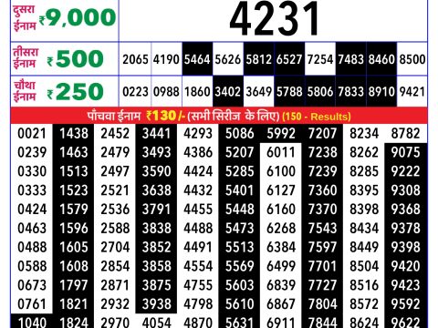 Rajshree Lottery Result Today