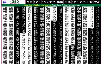 Rajshree 50 Shukra Weekly Lottery 7:30pm Result 20 February 2026