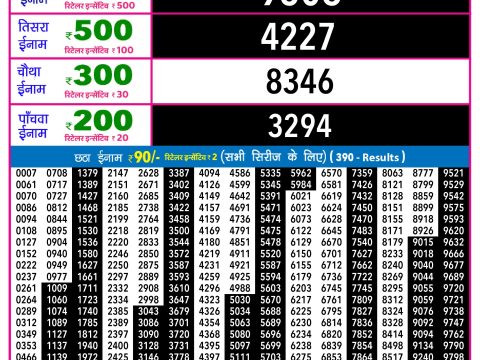 Rajshree Lottery Result Today