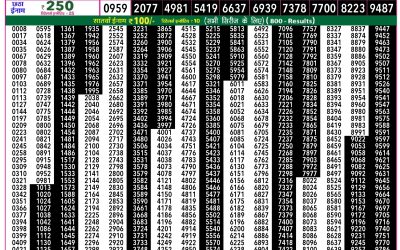 Rajshree 50 Ravi Weekly Lottery 7:30pm Result 08 February 2026