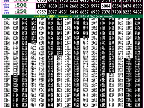Rajshree Lottery Result Today