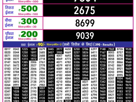 Rajshree Lottery Result Today