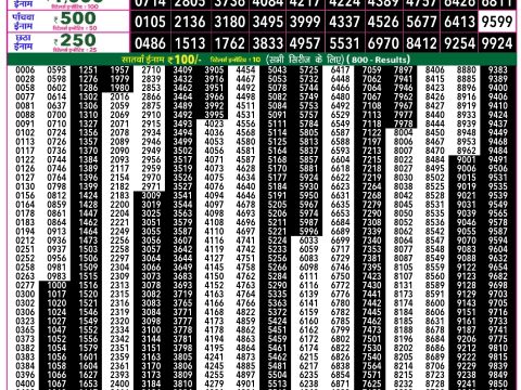 Rajshree Lottery Result Today