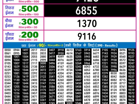 Rajshree Lottery Result Today