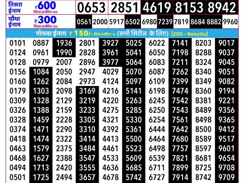 Rajshree Lottery Result Today