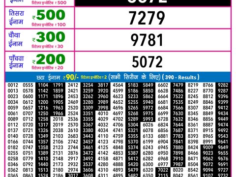 Rajshree Lottery Result Today