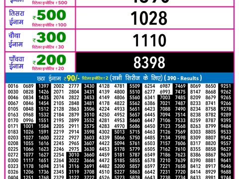 Rajshree Lottery Result Today