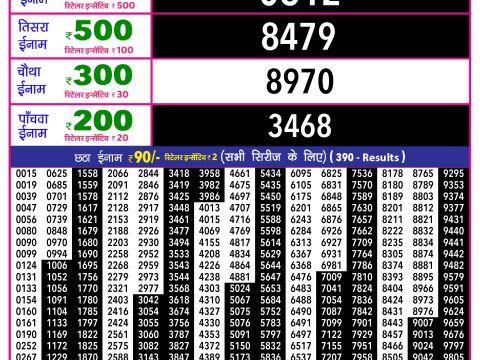 Rajshree Lottery Result Today