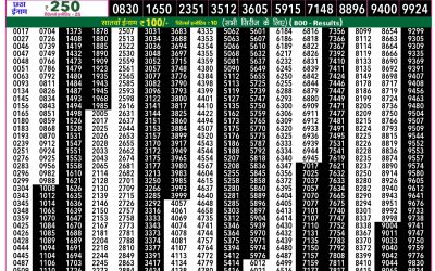 Rajshree 50 Ravi Weekly Lottery 7:30pm Result 29 March 2026