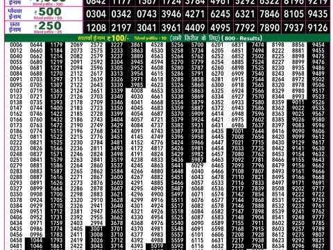 Rajshree Lottery Result Today