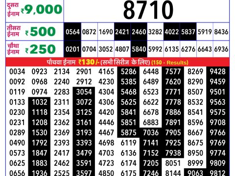 Rajshree Lottery Result Today