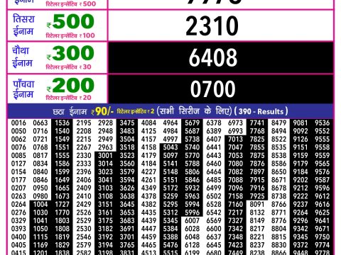 Rajshree Lottery Result Today