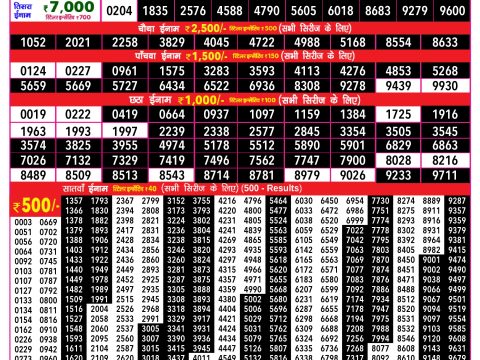 Rajshree Lottery Result Today